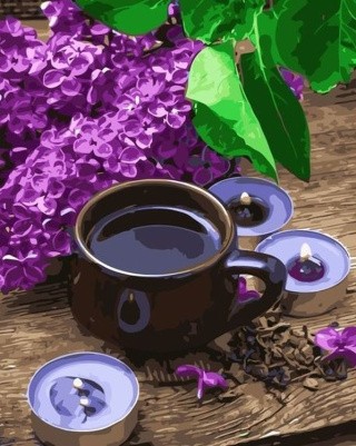 Картина по номерам «Сиреневый вечер» Картина по номерам «Сиреневый вечер»