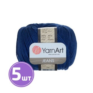 Пряжа YarnArt Jeans (54), синий, 5 шт. по 50 г