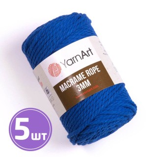 Пряжа YarnArt Macrame rope 3 мм (772), василек, 5 шт. по 250 г