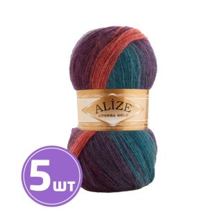 Пряжа ALIZE Angora Gold Batik (7563), мультиколор, 5 шт. по 100 г Пряжа ALIZE Angora Gold Batik (7563), мультиколор, 5 шт. по 100 г