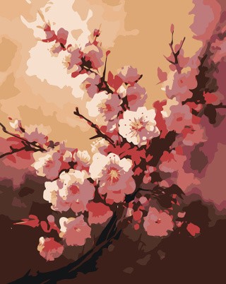 Картина по номерам «Цветущая сакура»