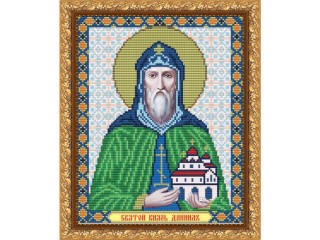 Рисунок на ткани «Святой князь Даниил»