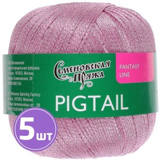 Пряжа Семеновская Pigtail (1041), ковыль 5 шт. по 100 г Пряжа Семеновская Pigtail (1041), ковыль 5 шт. по 100 г