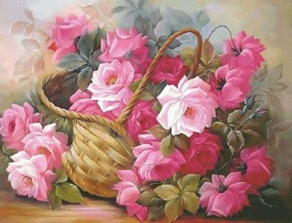 Алмазная вышивка «Чудесные цветы»