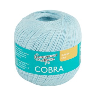 Пряжа Семеновская Cobra (Кобра) (124202), голубой нежный, 5 шт. по 100 г Пряжа Семеновская Cobra (Кобра) (124202), голубой нежный, 5 шт. по 100 г