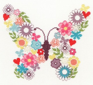 Набор для вышивания «Butterfly Bouquet (цветочная бабочка)» Набор для вышивания «Butterfly Bouquet (цветочная бабочка)»