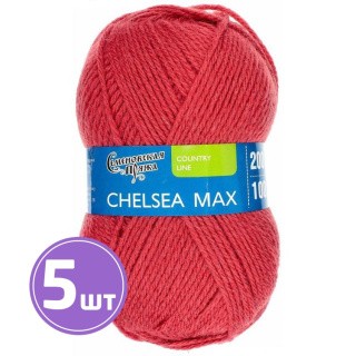 Пряжа Семеновская Chelsea MAX (70021), темно-коралловый 5 шт. по 100 г Пряжа Семеновская Chelsea MAX (70021), темно-коралловый 5 шт. по 100 г