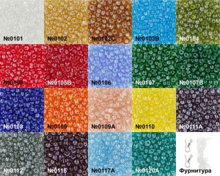 Набор бисера для рукоделия ассорти №1, Zlatka Набор бисера для рукоделия ассорти №1, Zlatka