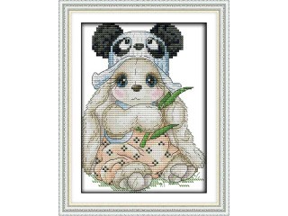 Набор для вышивания «Зайка-панда» Набор для вышивания «Зайка-панда»