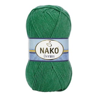Пряжа NAKO Denim (Нако Деним), (11914), темный базилик, 5 шт. по 100 г Пряжа NAKO Denim (Нако Деним), (11914), темный базилик, 5 шт. по 100 г