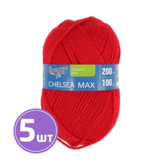 Пряжа Семеновская Chelsea MAX (213), кармин 5 шт. по 100 г Пряжа Семеновская Chelsea MAX (213), кармин 5 шт. по 100 г