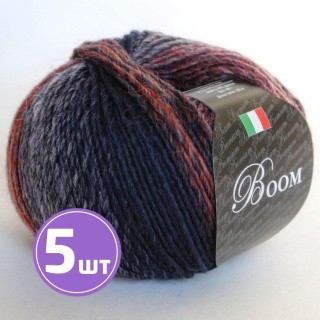 Пряжа SEAM BOOM (71159), серо-сине-красный, 5 шт. по 50 г Пряжа SEAM BOOM (71159), серо-сине-красный, 5 шт. по 50 г