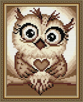 Алмазная вышивка «Совёнок» Алмазная вышивка «Совёнок»