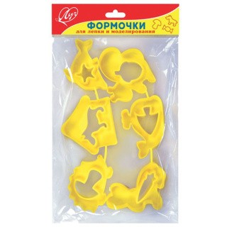 Формочки для лепки Луч №1, набор 6 шт. Формочки для лепки Луч №1, набор 6 шт.