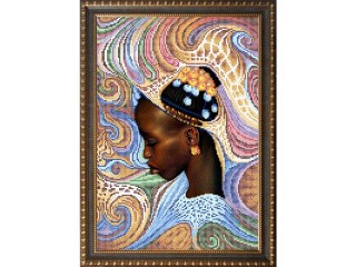 Рисунок на ткани «Африканка (3)»
