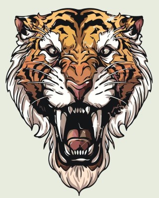 Картина по номерам «Великий тигр» Картина по номерам «Великий тигр»