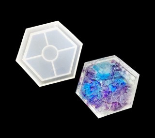 Большая силиконовая форма для Петри Шестигранник с бортиками, Resin Pro Большая силиконовая форма для Петри Шестигранник с бортиками, Resin Pro