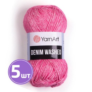 Пряжа YarnArt Denim Washed2 (Деним вошд 2) (905), меланж ярко-розовый, 5 шт. по 50 г Пряжа YarnArt Denim Washed2 (Деним вошд 2) (905), меланж ярко-розовый, 5 шт. по 50 г