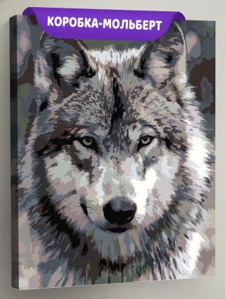 Картина по номерам «Серый волк»