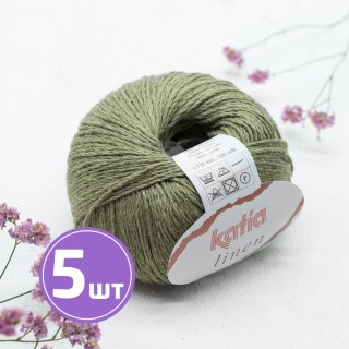 Пряжа Katia Linen (12), олива, 5 шт. по 50 г Пряжа Katia Linen (12), олива, 5 шт. по 50 г