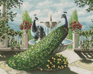 Алмазная вышивка «Павлины» Алмазная вышивка «Павлины»
