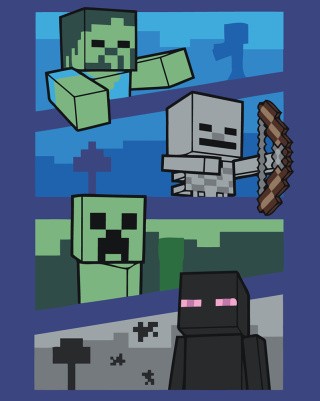 Картина по номерам «Игра Майнкрафт Minecraft: мобы враги» Картина по номерам «Игра Майнкрафт Minecraft: мобы враги»