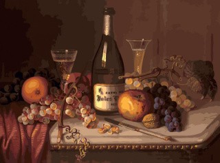 Картина по номерам «Игристое вино»