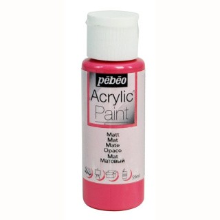 Краска акриловая Pebeo Acrylic Paint декоративная матовая (Фуксия), 59 мл