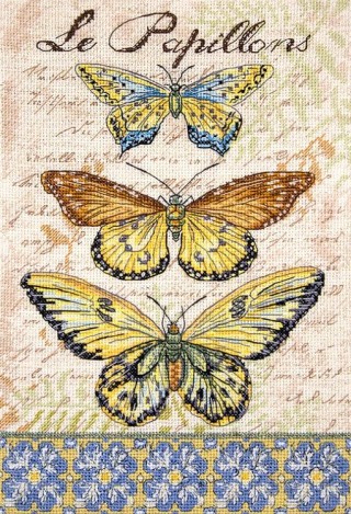 Набор для вышивания «Vintage Wings-Le Papillons» Набор для вышивания «Vintage Wings-Le Papillons»