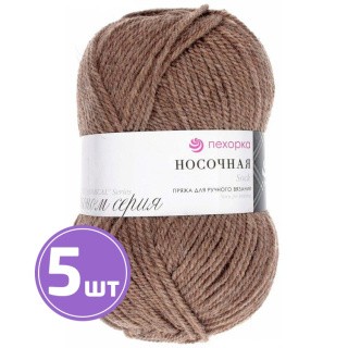Пряжа Пехорка Носочная (274), серо-бежевый 5 шт. по 100 г Пряжа Пехорка Носочная (274), серо-бежевый 5 шт. по 100 г