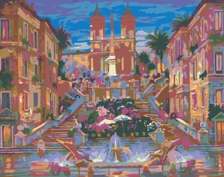 Картина по номерам «Испанская лестница» Картина по номерам «Испанская лестница»