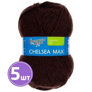 Пряжа Семеновская Chelsea MAX (1443), махагон 5 шт. по 100 г Пряжа Семеновская Chelsea MAX (1443), махагон 5 шт. по 100 г