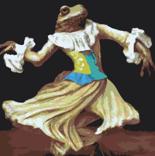 Картина по номерам «Танец лягушки»