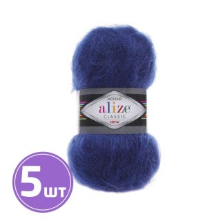 Пряжа ALIZE Mohair classik new (409), темный джинс, 5 шт. по 100 г Пряжа ALIZE Mohair classik new (409), темный джинс, 5 шт. по 100 г