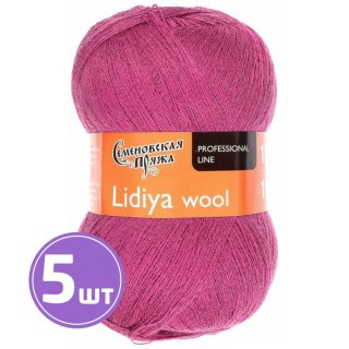 Пряжа Семеновская Lidiya W (90051), брусника 5 шт. по 100 г