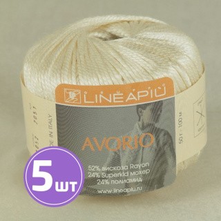 Пряжа LineaPIU AVORIO (31052), суровый, 5 шт. по 50 г