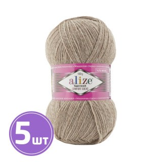 Пряжа ALIZE Superwash100 (207), серо-бежевый, 5 шт. по 100 г Пряжа ALIZE Superwash100 (207), серо-бежевый, 5 шт. по 100 г