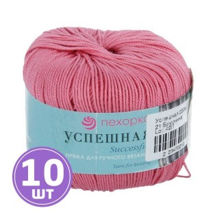 Пряжа Пехорка Успешная (021), брусника, 10 шт. по 50 г