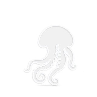 Силиконовый молд Epoxy Master коастер медуза, 20х17 см
