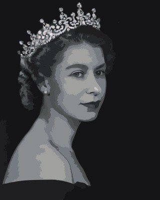 Картина по номерам «Королева Елизавета»