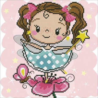 Алмазная вышивка «Маленькая фея» Алмазная вышивка «Маленькая фея»