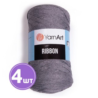 Пряжа YarnArt Ribbon (Риббон) (774), светло-серый, 4 шт. по 250 г