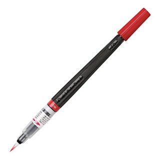 Кисть с краской Colour Brush, 1-10 мм, 5 мл, цвет: красный, Pentel