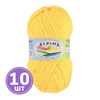Пряжа Alpina TOMMY (006), желтый, 10 шт. по 50 г