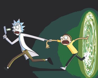 Картина по номерам «Рик и Морти Rick and Morty: Портал 40x50»