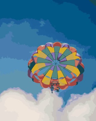 Картина по номерам «Парашютист» Картина по номерам «Парашютист»