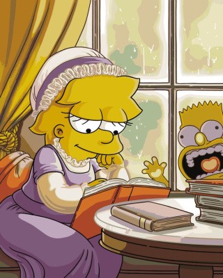 Картина по номерам «Simpsons Симпсоны: Лиза и Барт» Картина по номерам «Simpsons Симпсоны: Лиза и Барт»