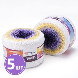 Пряжа YarnArt Flowers (307), мультиколор, 5 шт. по 200 г Пряжа YarnArt Flowers (307), мультиколор, 5 шт. по 200 г