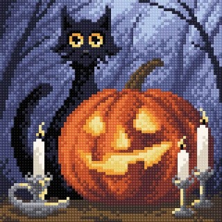 Алмазная вышивка «Веселый Хеллоуин» Алмазная вышивка «Веселый Хеллоуин»
