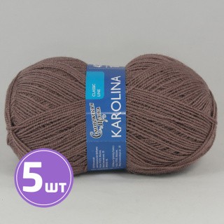 Пряжа Семеновская Karolina (621), какао, 5 шт. по 100 г Пряжа Семеновская Karolina (621), какао, 5 шт. по 100 г